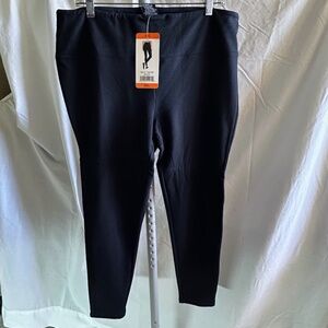 Max & Mia Black Cotton Blend Leggings Size XXL  Ankle Length New with Tags